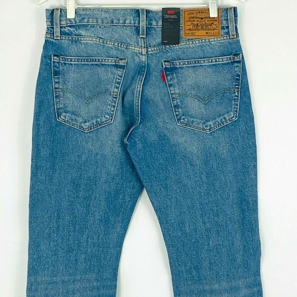 Levi's 502 Taper Distressed Jeans 31x32  NEW Justin Timberlake Fresh‎ Leaves - Picture 9 of 11